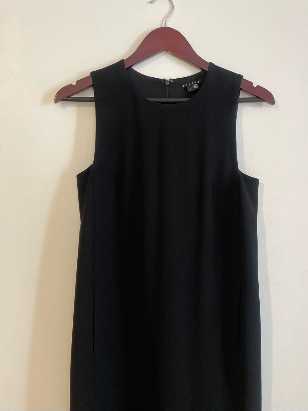 Theory Black Sleeveless Midi/Maxi Dress in Admiral Crepe